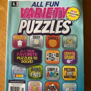 All Fun Variety Puzzles Book
